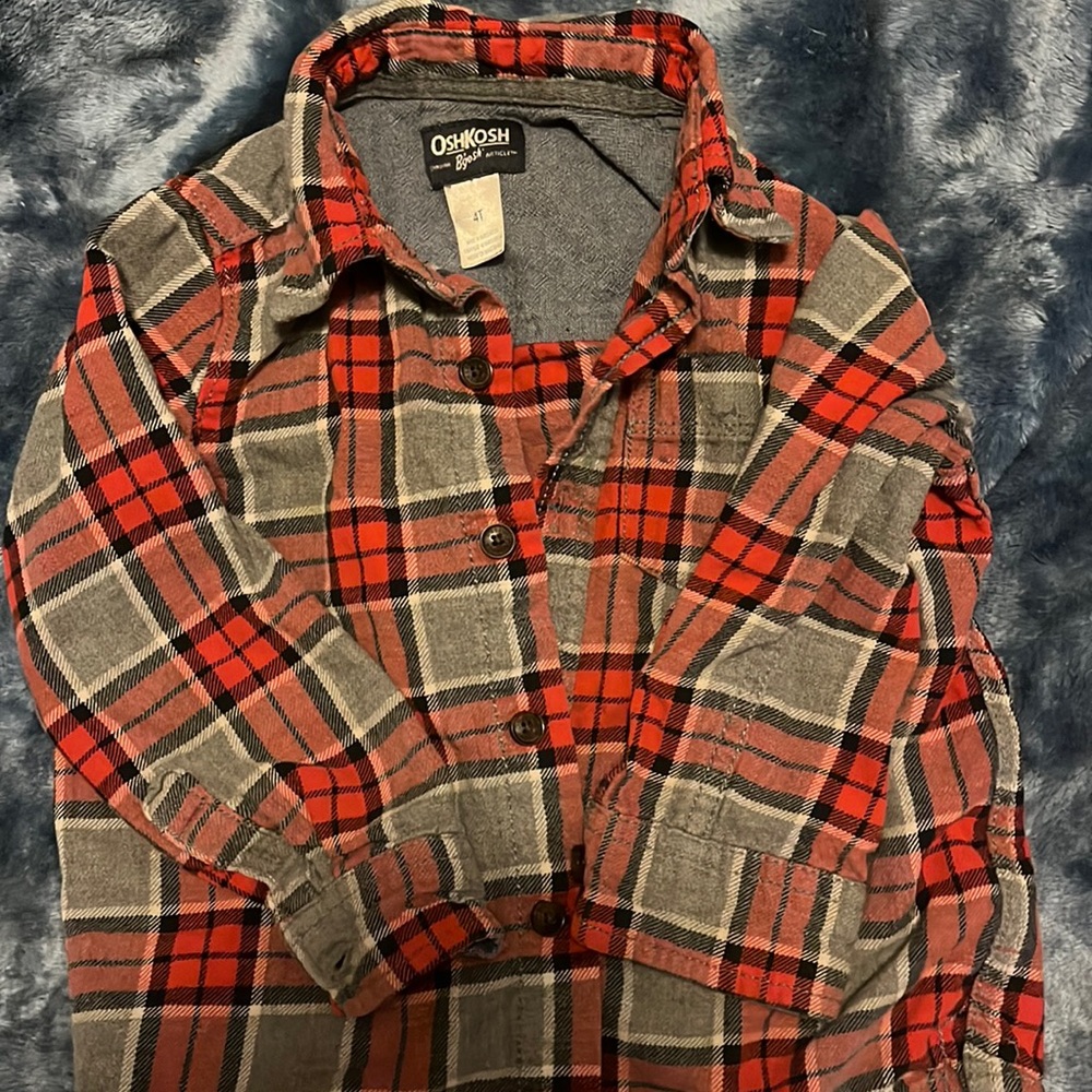 4T Oshkosh boys flannel